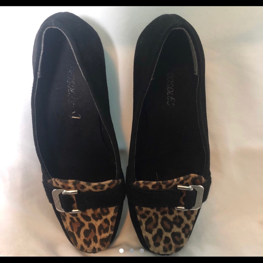 Cheetah print wedges
